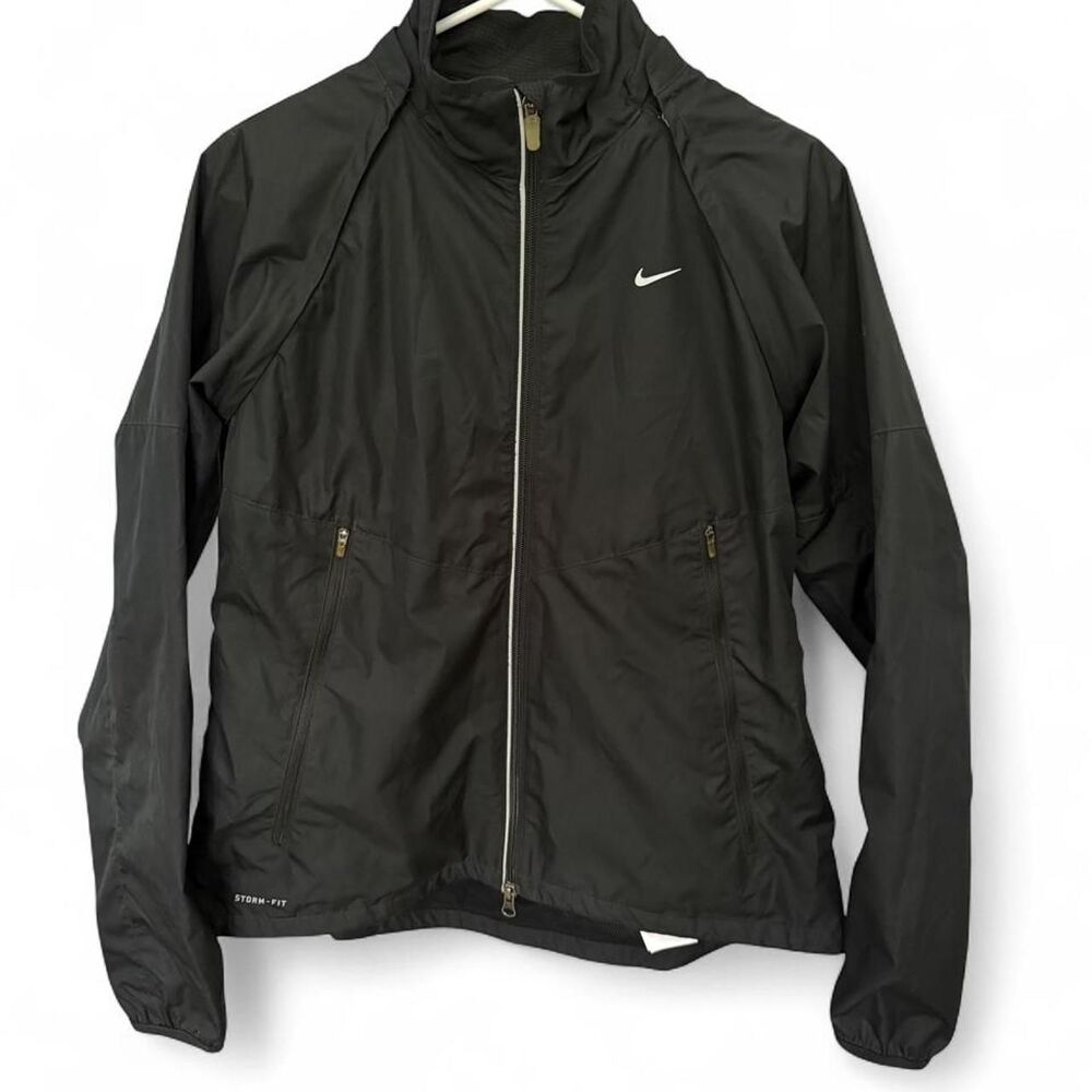 Nike Storm-FIT Convertible Jacket Vest Women’s L Black Detachable Sleeves